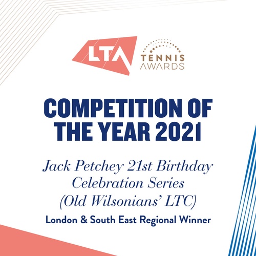 Old Wilsonians' Lawn Tennis Club Regional Award Winners